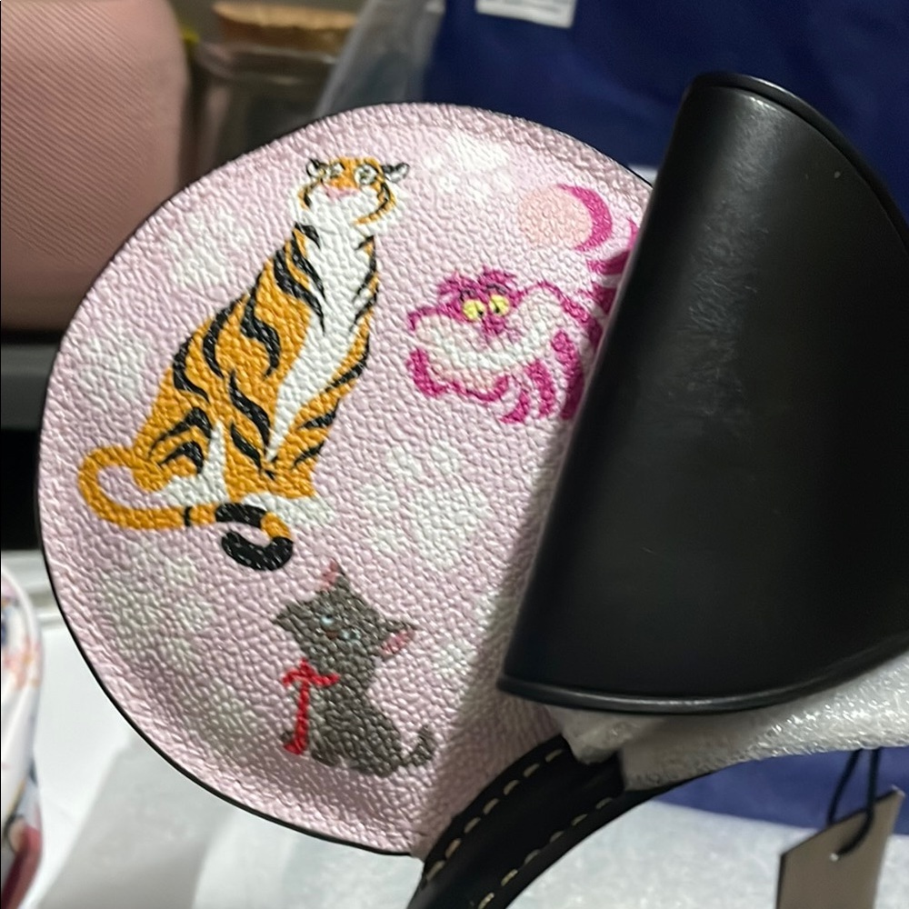 Dooney & Bourke Black and Pink Hair limited edition Cat Ears - Picture 6 of 7